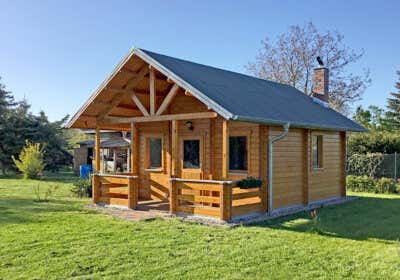 Grünes Wohnen: Das Gartenhaus Lillehammer wird aufgebaut