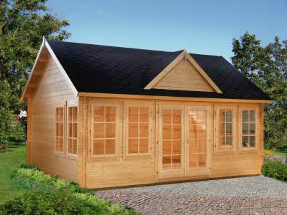 Abri SALLY 10,2 m² - 44 mm- Abri de jardin bois PALMAKO